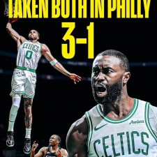 La pluie de paniers à trois points des Celtics submerge Philadelphie : la première série est entre leurs mains.